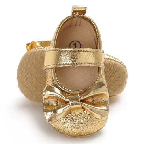 Newborn Baby Girls Shoes PU Leather Soft Sole Non-Slip