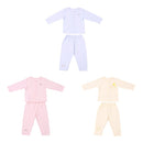 Baby Clothes Set 2pcs Unisex 100% Cotton Baby Outfits Clothing Long Sleeve Tops Long Pants Spring Summer Autumn Winter For Baby Girl Boy Pink 0-3M