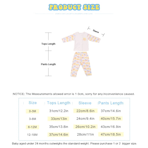 Baby Clothes Set 2pcs Unisex 100% Cotton Baby Outfits Clothing Long Sleeve Tops Long Pants Spring Summer Autumn Winter For Baby Girl Boy Tree Pattern Blue 0-3M