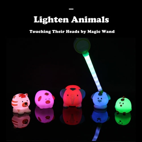 Magic Jungle 5 Animal and Magic Wand Light & Sound Sensor Control Educational toy For Kids Toddler