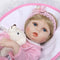 Reborn Baby Girl Doll 22 inch Soft Full Silicone Vinyl Body Lifelike Toddler Doll