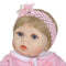 Reborn Baby Girl Doll 22 inch Soft Full Silicone Vinyl Body Lifelike Toddler Doll