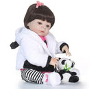 Reborn Baby Girl Doll 22 inch Soft Full Silicone Vinyl Body Lifelike Toddler Doll