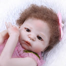 Reborn Baby Girl Doll 22 inch Soft Full Silicone Vinyl Body Lifelike Toddler Doll