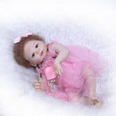 Reborn Baby Girl Doll 22 inch Soft Full Silicone Vinyl Body Lifelike Toddler Doll