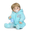 Reborn Baby Girl Doll 22 inch Soft Full Silicone Vinyl Body Lifelike Toddler Doll