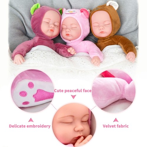 Cuddle Baby Doll With 3 Soothing Songs 13 inch Stuffed Soft Body