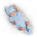 25cm Reborn Baby Doll Girl Baby Bath Toy Full Silicone Body Eyes Close Sleeping With Clothes Lifelike Cute Gifts Toy