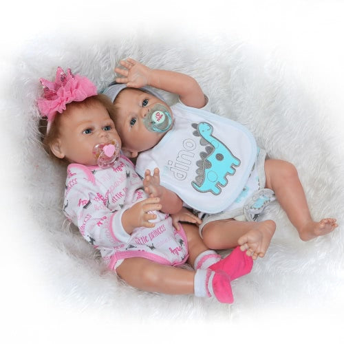 Reborn Baby Doll Baby Bath Toy Full Silicone Body Eyes Open With Clothes 20inch 50cm Lifelike Cute Gifts Toy Boy