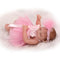 Reborn Baby Doll Baby Bath Toy Full Silicone Body Eyes Close Sleeping Baby doll With Clothes Hair 10inch 25cm Lifelike Cute Gifts Toy Girl