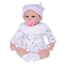 40cm Reborn Baby Doll Bath Toy Silicone Body Eyes Open With Clothes Lifelike Cute Gifts Toy