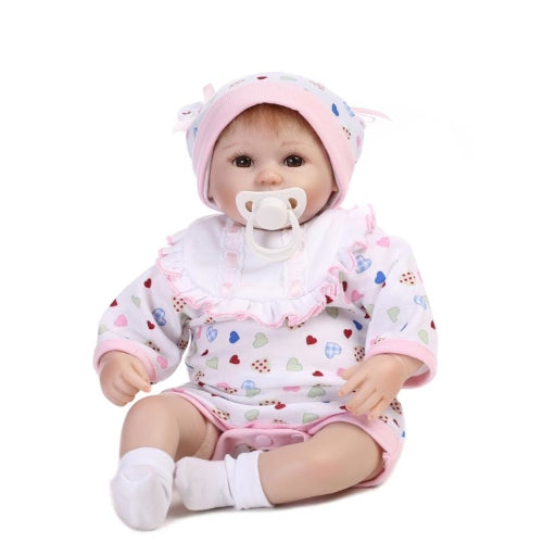 40cm Reborn Baby Doll Bath Toy Silicone Body Eyes Open With Clothes Lifelike Cute Gifts Toy