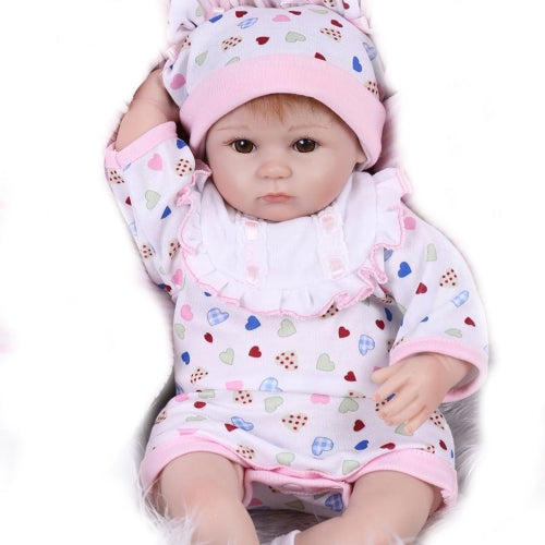 40cm Reborn Baby Doll Bath Toy Silicone Body Eyes Open With Clothes Lifelike Cute Gifts Toy