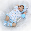 16inch Silicon Reborn Toddler Doll Sleeping Baby Doll Girl Eyes Close With Hair Clothes Boneca Lifelike Cute Gifts Toy