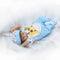 16inch Silicon Reborn Toddler Doll Sleeping Baby Doll Girl Eyes Close With Hair Clothes Boneca Lifelike Cute Gifts Toy