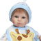 16inch Silicon Reborn Toddler Doll Sleeping Baby Doll Girl Eyes Close With Hair Clothes Boneca Lifelike Cute Gifts Toy