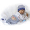 22inch Silicon Reborn Toddler Doll Sleeping Baby Doll Boy Eyes Close With Hair Clothes Boneca Lifelike Cute Gifts Toy