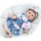 22inch 55cm Reborn Toddler Baby Doll Girl PP Cotton Filling Body Boneca With Clothes Lifelike Cute Gifts Toy