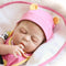 22inch 55cm Reborn Baby Doll Girl Full Silicone Sleeping Doll Baby Bath Toy With Clothes Lifelike Cute Gifts Toy