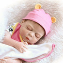 22inch 55cm Reborn Baby Doll Girl Full Silicone Sleeping Doll Baby Bath Toy With Clothes Lifelike Cute Gifts Toy