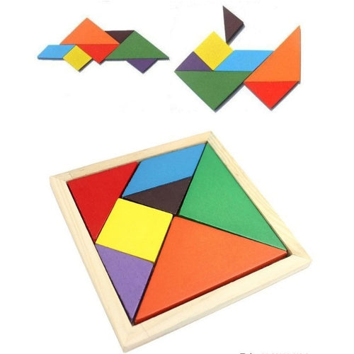 Colorful Changable DIY Puzzle Jigsaw Wooden Kids Children Toy