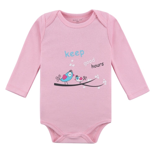 3pcs Baby Rompers Bodysuit Clothes Set 100% Cotton Long Sleeve For Newborn Baby Infant Girl 0-3M