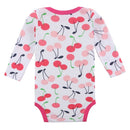 3pcs Baby Rompers Bodysuit Clothes Set 100% Cotton Long Sleeve For Newborn Baby Infant Girl 9-12M