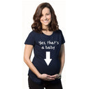 Maternity Shirt Short Sleeve O-Neck Funny Word Print Pregnancy Mom Tops Tee Rose Red L