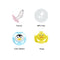 Baby Soothing Pacifier Infant Cute Animal Soother Slicone Natural Nipple With Ring Pink Cat