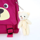 Kids School Bags Backpack Canvas Cute Children Kindergarten Primary Schoolbags Cartoon Bear Plush Toys Black