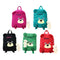 Kids School Bags Backpack Canvas Cute Children Kindergarten Primary Schoolbags Cartoon Bear Plush Toys Black