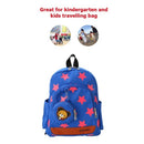 Kids School Bags Canvas Cute Star Pattern Travel Backpack Children Kindergarten Schoolbags With Coin Purse Red