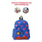 Kids School Bags Canvas Cute Star Pattern Travel Backpack Children Kindergarten Schoolbags With Coin Purse Red