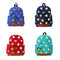 Kids School Bags Canvas Cute Star Pattern Travel Backpack Children Kindergarten Schoolbags With Coin Purse Red