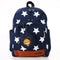 Kids School Bags Canvas Cute Star Pattern Travel Backpack Children Kindergarten Schoolbags With Coin Purse Red