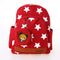 Kids School Bags Canvas Cute Star Pattern Travel Backpack Children Kindergarten Schoolbags With Coin Purse Red