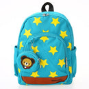 Kids School Bags Canvas Cute Star Pattern Travel Backpack Children Kindergarten Schoolbags With Coin Purse Red