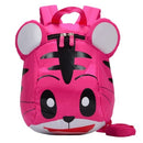 Kids School Bags With Safety Harness Nylon Cute Tiger Shaped Anti-lost Travel Backpack Children Kindergarten Schoolbags Yellow