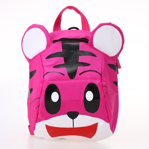 Kids School Bags With Safety Harness Nylon Cute Tiger Shaped Anti-lost Travel Backpack Children Kindergarten Schoolbags Yellow