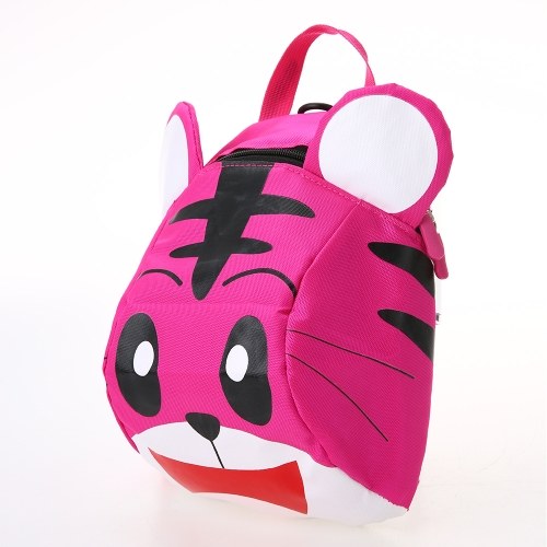 Kids School Bags With Safety Harness Nylon Cute Tiger Shaped Anti-lost Travel Backpack Children Kindergarten Schoolbags Yellow