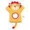 Baby Animals Hand Puppet Plush Rattles Bell Magic Mirror Soft Finger Toys For Early education Lion