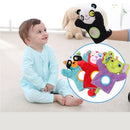 Baby Animals Hand Puppet Plush Rattles Bell Magic Mirror Soft Finger Toys For Early education Lion