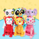 Baby Safety Harness Walker Plush Cartoon Animal Anti-lost Strap Backpacks Shoulder Bag Lion Yellow