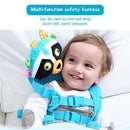 Baby Safety Harness Walker Plush Cartoon Animal Anti-lost Strap Backpacks Shoulder Bag Lion Yellow