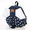 Kids School Bags Backpack Anti-lost Harness Canvas Cute Children Kindergarten Schoolbags With Wings Dark Blue Star