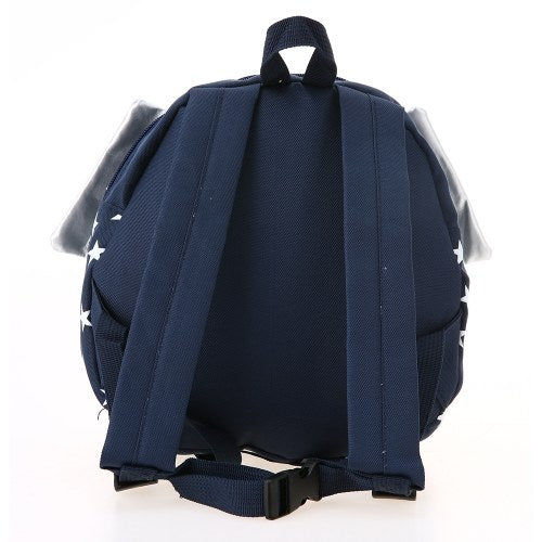 Kids School Bags Backpack Anti-lost Harness Canvas Cute Children Kindergarten Schoolbags With Wings Dark Blue Star