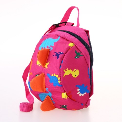 Kids School Bags Nylon Cute Dinosaur Travel Backpack Children Kindergarten Schoolbags Green