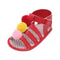 Infant Toddler Baby Summer Shoes Girl Sandals Soft Sole Non-Slip Colorful Pompon Prewalker White Size 4