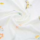 Baby Toddler Blanket 4 Layer 100% Bamboo Fiber Blanket For Bed Stroller Crib Car Nursing Cover 53*40 inches White