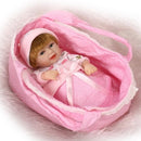 10in Reborn Baby Rebirth Doll Kids Gift Pink Bag All Silica Gel Girl